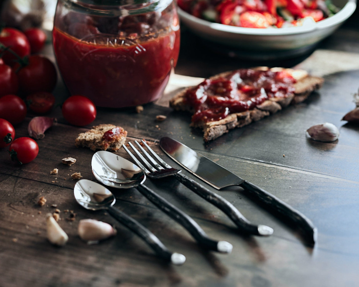 Seville Silver Stainless Steel Rustic Cutlery Set-1