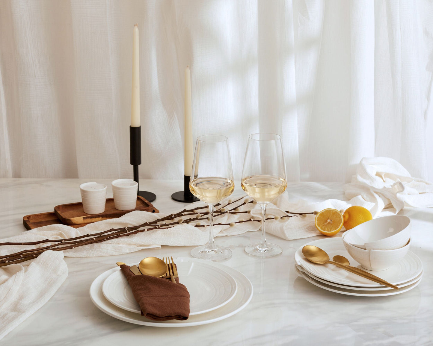Elia Cotton Gauze Table Runner-1
