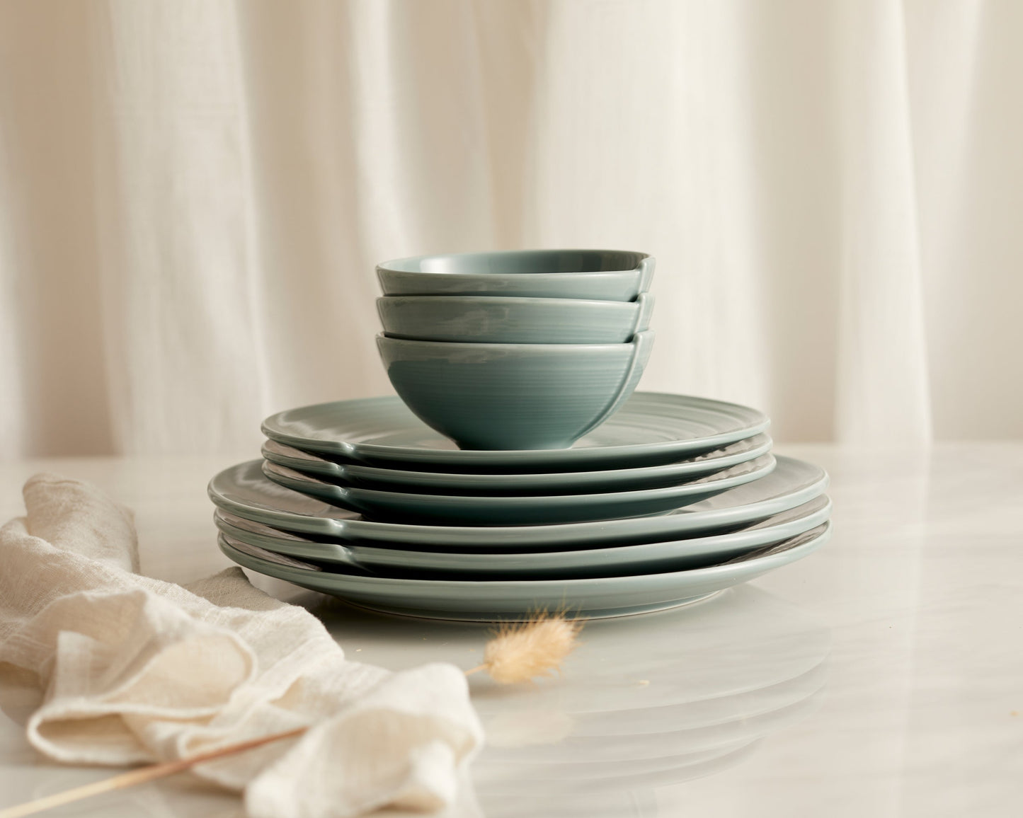 Maeve Porcelain Bowl Green