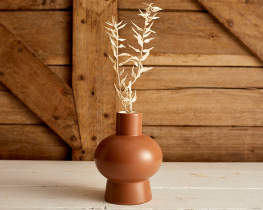 Morandi Ceramic Vase Brown